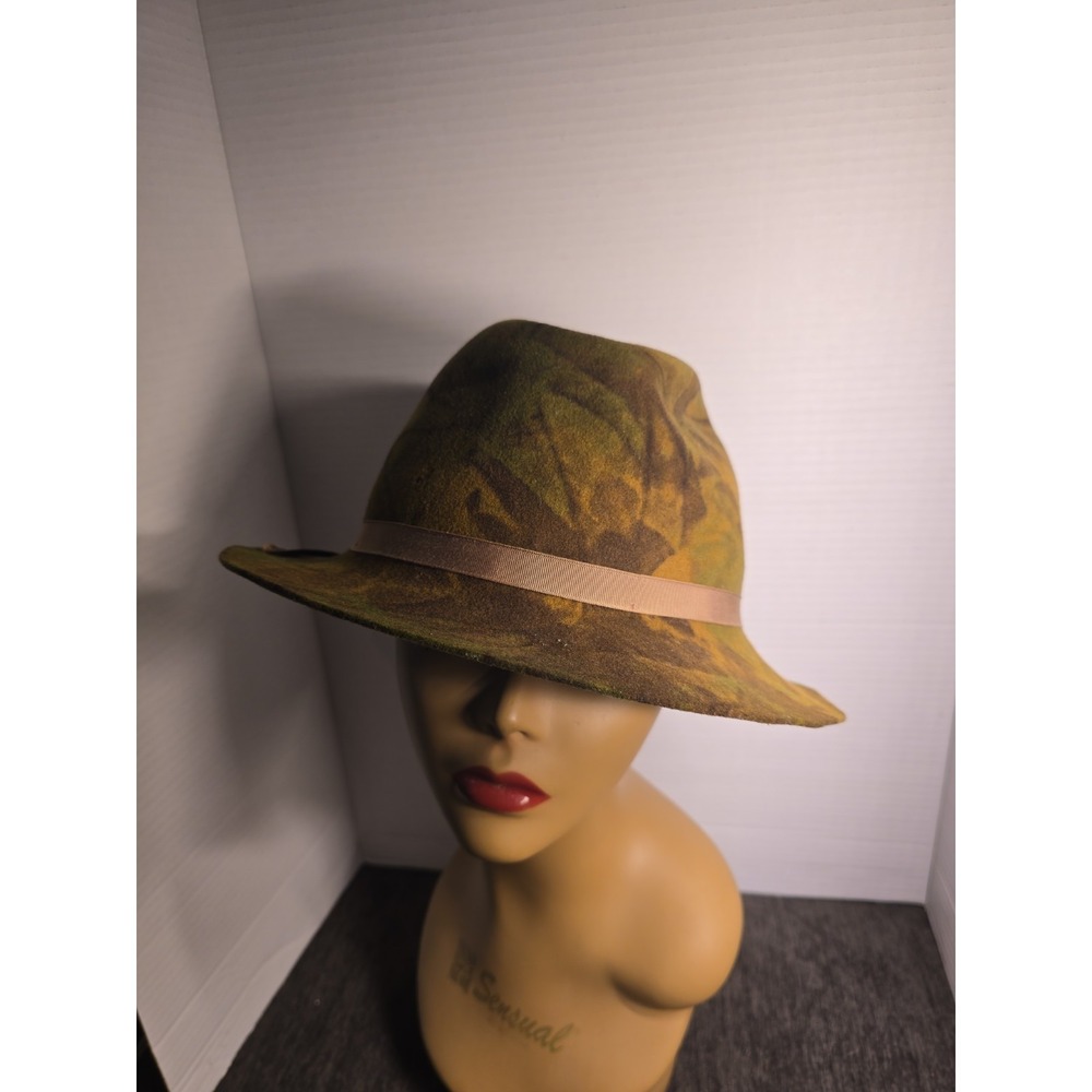 Cabela's The Bak-Pakker Crusher Hat Wool B-BAR-H Camouflage Medium Hunting Vtg‎